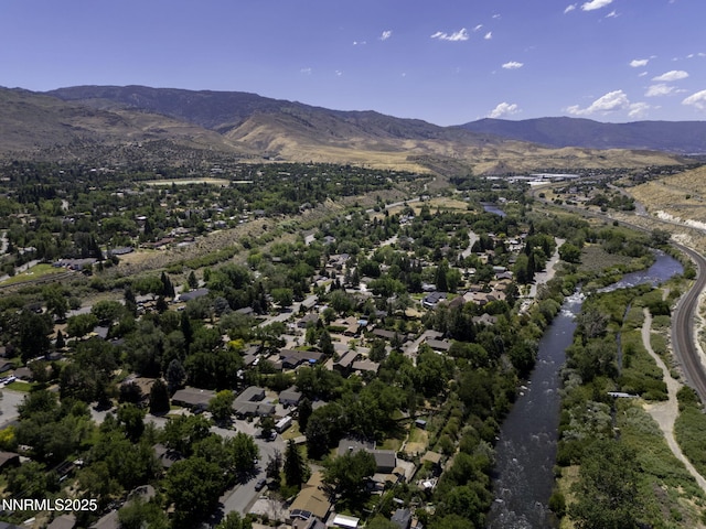 4879 Idlewild Dr, Reno, NV 89519 - aerial overview of property's location with mountains