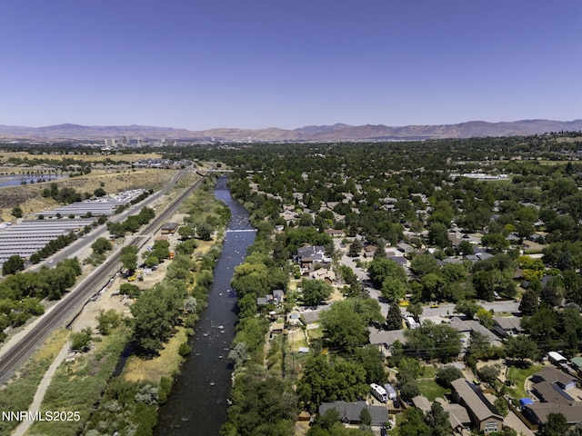 4879 Idlewild Dr, Reno, NV 89519 - aerial overview of property's location featuring a water and mountain view