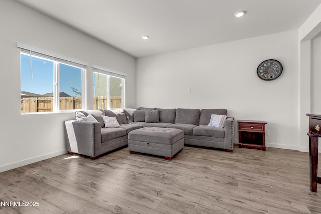 503 Astraea Trl, Reno, NV 89506 - living area featuring light wood-style flooring, recessed lighting, and baseboards