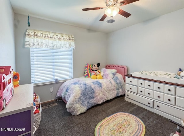 602 Tamsen Rd, Fernley, NV 89408 - bedroom featuring carpet floors and ceiling fan
