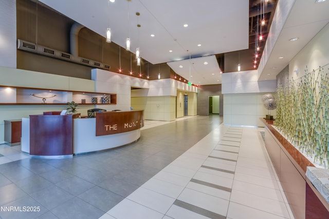 255 N Sierra St Unit 1210, Reno, NV 89501 - reception with recessed lighting and tile walls