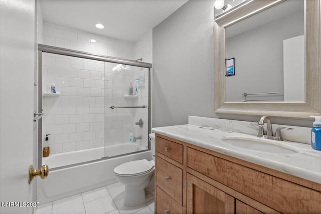 423 Barclay Ct, Reno, NV 89511 - full bathroom with toilet, vanity, and combined bath / shower with glass door