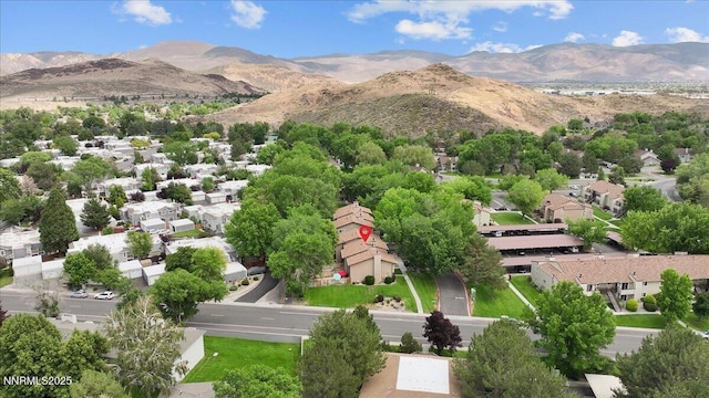423 Barclay Ct, Reno, NV 89511 - aerial perspective of suburban area with a mountain backdrop