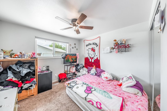 9365 Gremlin Way, Reno, NV 89506 - bedroom with carpet and a ceiling fan