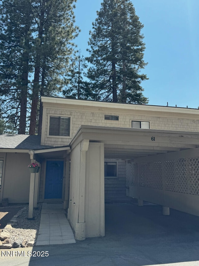 810 Alder Ave Unit 61, Incline Village, NV 89451 - view of front of home featuring an attached carport