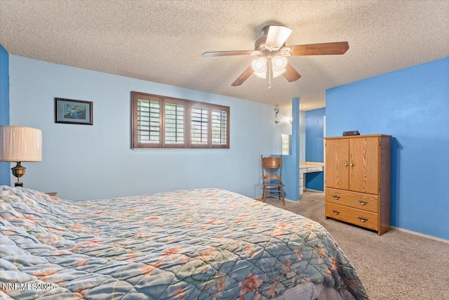 4415 Leche Way, Reno, NV 89502 - bedroom with carpet, a textured ceiling, and a ceiling fan
