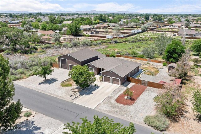 1055 Golden Park Way, Fallon, NV 89406 - aerial view of property and surrounding area with a mountainous background
