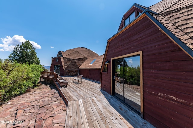 15118 N Timberline Dr, Reno, NV 89511 - view of wooden terrace