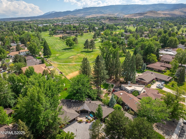 1180 Manzanita Ln, Reno, NV 89509 - aerial perspective of suburban area with a mountainous background and a local golf course