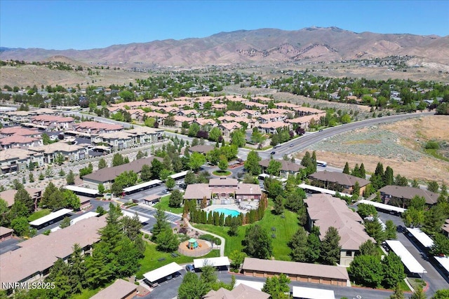 6850 Sharlands Ave Unit F2030, Reno, NV 89523 - aerial perspective of suburban area featuring a mountain backdrop