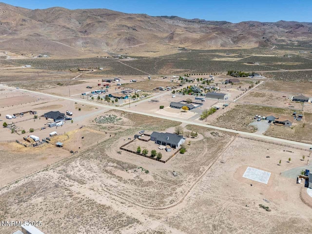 4945 Broken Spur Rd, Reno, NV 89510 - aerial overview of property's location with a mountain backdrop, a desert landscape, and rural landscape