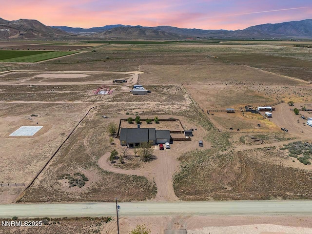 4945 Broken Spur Rd, Reno, NV 89510 - aerial view at dusk of a mountain view and a rural view