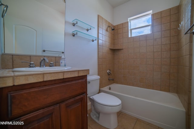 8270 Antler Pointe Ct, Reno, NV 89523 - full bath with tub / shower combination, vanity, and tile patterned flooring