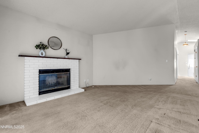 3353 Alpland Ln, Sparks, NV 89434 - unfurnished living room with carpet and a fireplace