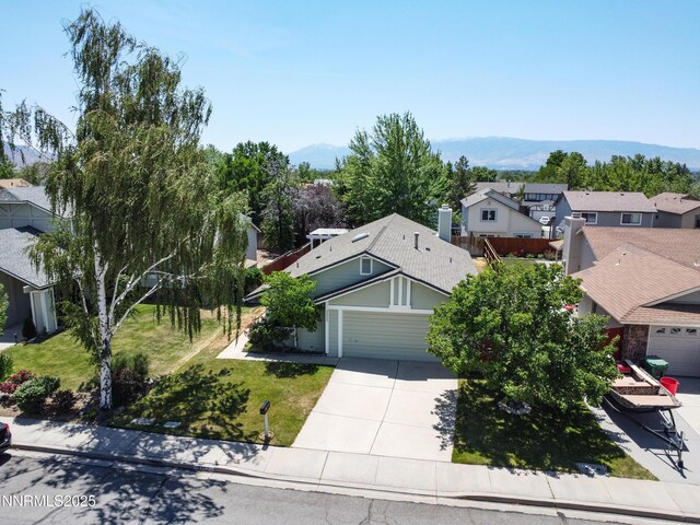 3353 Alpland Ln, Sparks, NV 89434 - aerial perspective of suburban area with a mountain backdrop