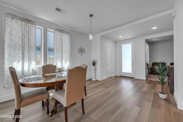 353 Radiant Dr, Carson City, NV 89705 - dining space with light wood finished floors, recessed lighting, and baseboards