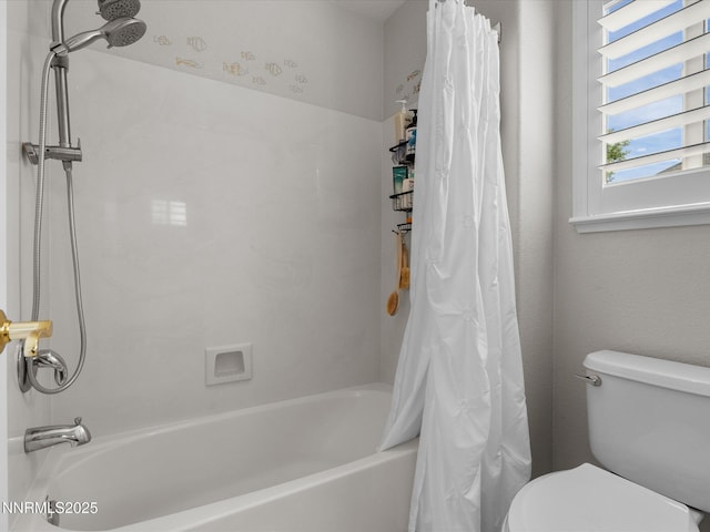 1121 Sageberry Ct, Reno, NV 89509 - bathroom with shower / bathtub combination with curtain and toilet