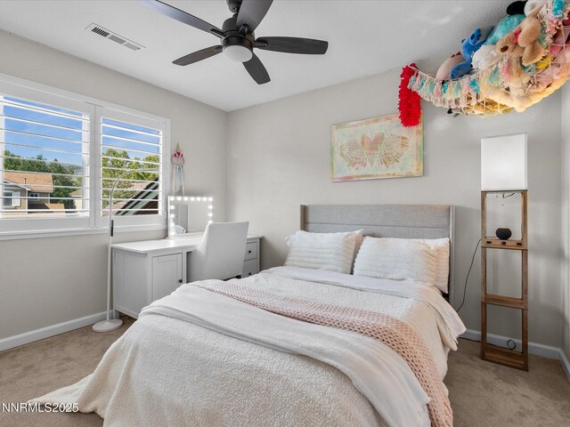 1121 Sageberry Ct, Reno, NV 89509 - bedroom featuring light carpet, baseboards, and ceiling fan