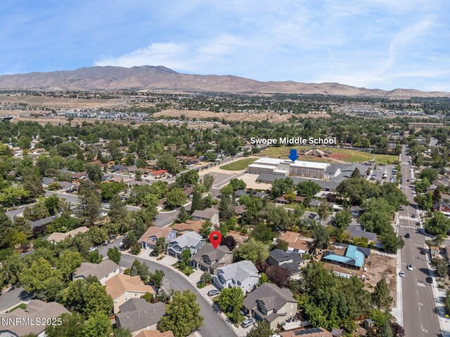 1121 Sageberry Ct, Reno, NV 89509 - aerial perspective of suburban area with mountains