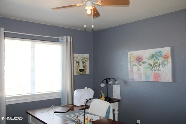 441 Dog Leg Dr, Fernley, NV 89408 - office featuring ceiling fan