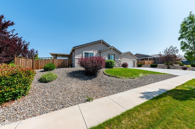 3720 Zoroaster Ct, Sparks, NV 89436 - view of front facade featuring stucco siding, concrete driveway, and an attached garage