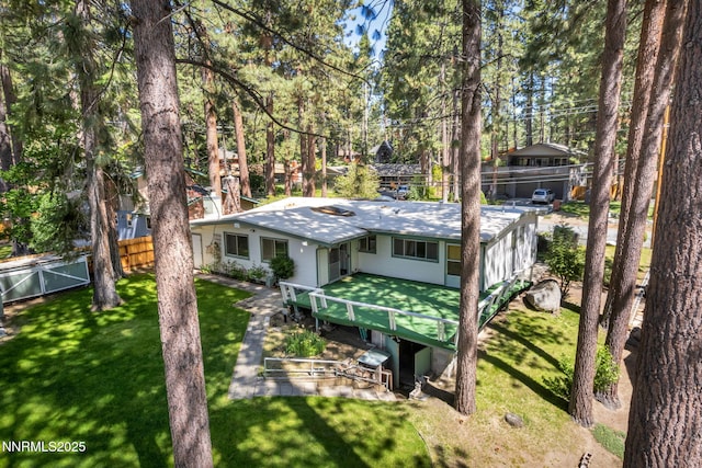 161 Willow Dr, Zephyr Cove, NV 89448 - view of front facade featuring a chimney