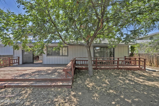 650 E York Way, Sparks, NV 89431 - rear view of house featuring a wooden deck