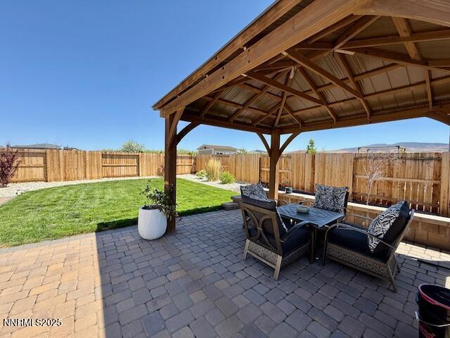 7800 Hoback Dr, Sparks, NV 89436 - view of patio / terrace with a gazebo