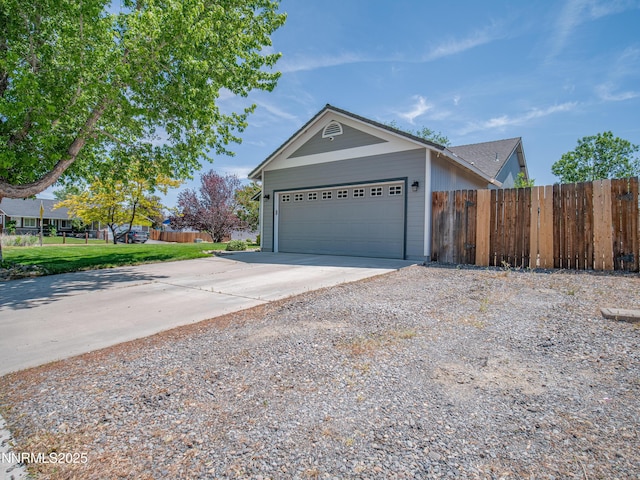 733 Bowles Ln, Gardnerville, NV 89460 - garage with concrete driveway