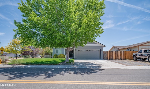 733 Bowles Ln, Gardnerville, NV 89460 - view of property hidden behind natural elements featuring driveway and an attached garage