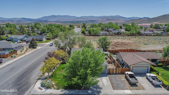 733 Bowles Ln, Gardnerville, NV 89460 - aerial view of residential area featuring a mountain backdrop
