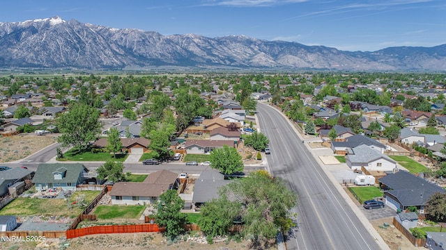 733 Bowles Ln, Gardnerville, NV 89460 - aerial view of residential area featuring a mountainous background