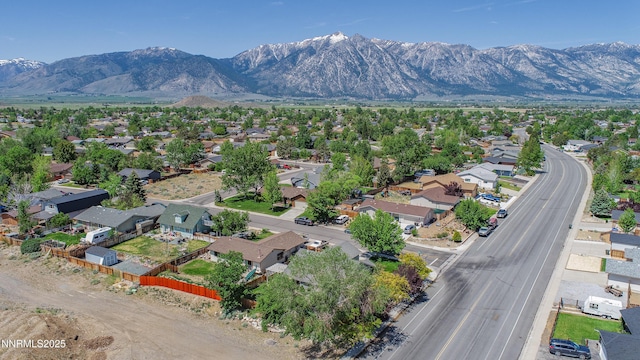 733 Bowles Ln, Gardnerville, NV 89460 - aerial view of residential area featuring a mountainous background
