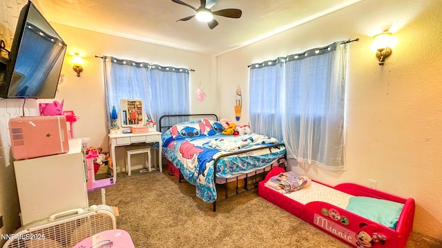 241 W National Ave, Winnemucca, NV 89445 - bedroom with carpet and a ceiling fan