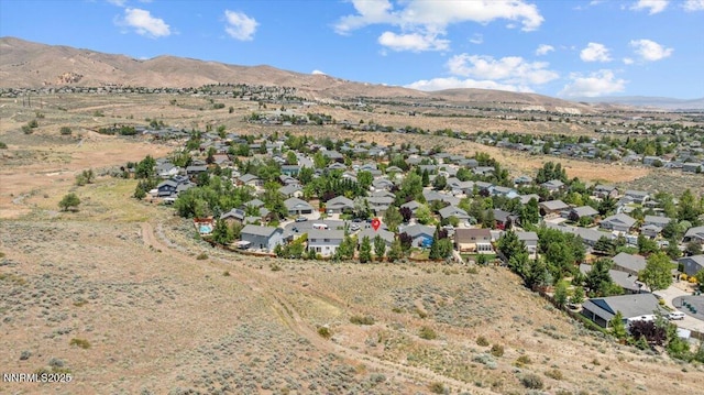 7250 Timber Ridge Ct, Reno, NV 89523 - aerial perspective of suburban area featuring a mountain backdrop and a desert landscape