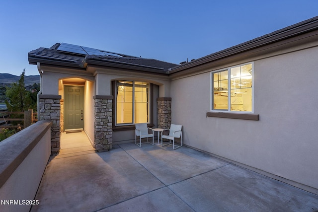 9195 Summertree Ct, Reno, NV 89523 - view of patio / terrace with a mountain view