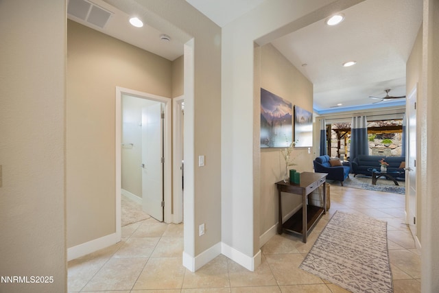 4697 High Pass Ct, Sparks, NV 89436 - hall with tile patterned floors, recessed lighting, and baseboards