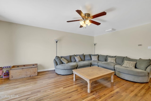 3310 Delna Dr, Sparks, NV 89431 - living room featuring light wood-style floors and a ceiling fan