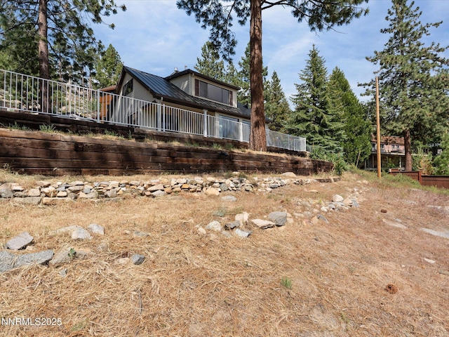 605 Jerry Dr, Zephyr Cove, NV 89448 - view of front of property featuring metal roof