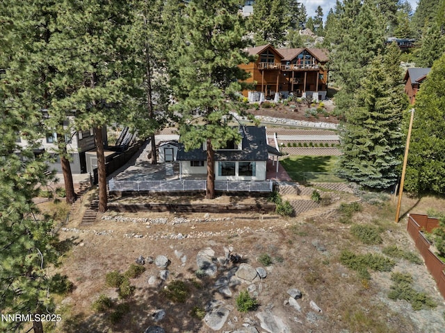 605 Jerry Dr, Zephyr Cove, NV 89448 - view of yard featuring stairs