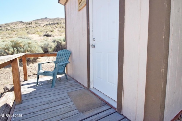 35 Count Fleet Ct, Reno, NV 89502 - wooden deck featuring a mountain view