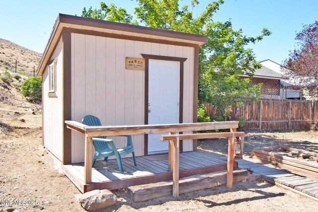 35 Count Fleet Ct, Reno, NV 89502 - view of shed with a mountain view