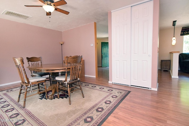 35 Count Fleet Ct, Reno, NV 89502 - dining area featuring wood finished floors and ceiling fan