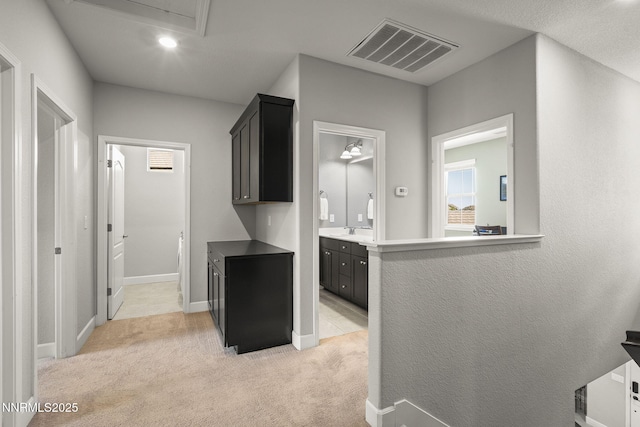 1775 Samantha Crest Trl, Reno, NV 89523 - hallway featuring light carpet and recessed lighting