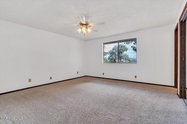1809 Franklin Rd, Carson City, NV 89706 - unfurnished bedroom with carpet flooring, baseboards, a textured ceiling, and a ceiling fan