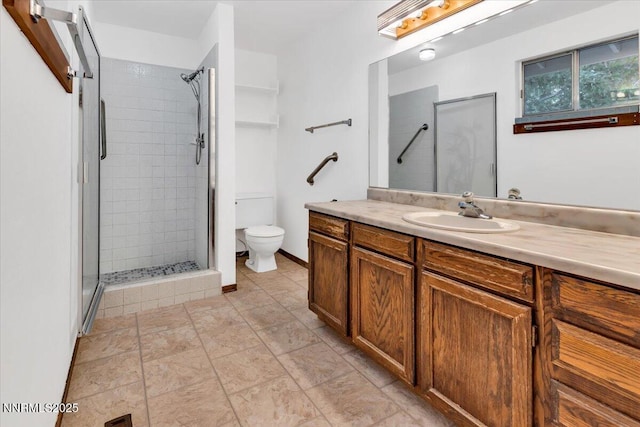 1809 Franklin Rd, Carson City, NV 89706 - full bathroom with a stall shower, vanity, and toilet