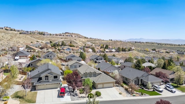 2978 Fox Trail Dr, Reno, NV 89523 - aerial view of residential area featuring a mountain backdrop