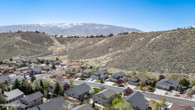 2978 Fox Trail Dr, Reno, NV 89523 - aerial view of property and surrounding area with nearby suburban area and a mountain backdrop