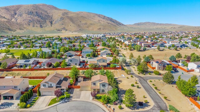 17705 Oakview Ct, Reno, NV 89508 - aerial perspective of suburban area featuring a mountain backdrop