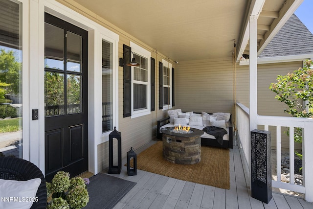 3128 Wild Iris Ct, Sparks, NV 89436 - wooden porch with a fire pit